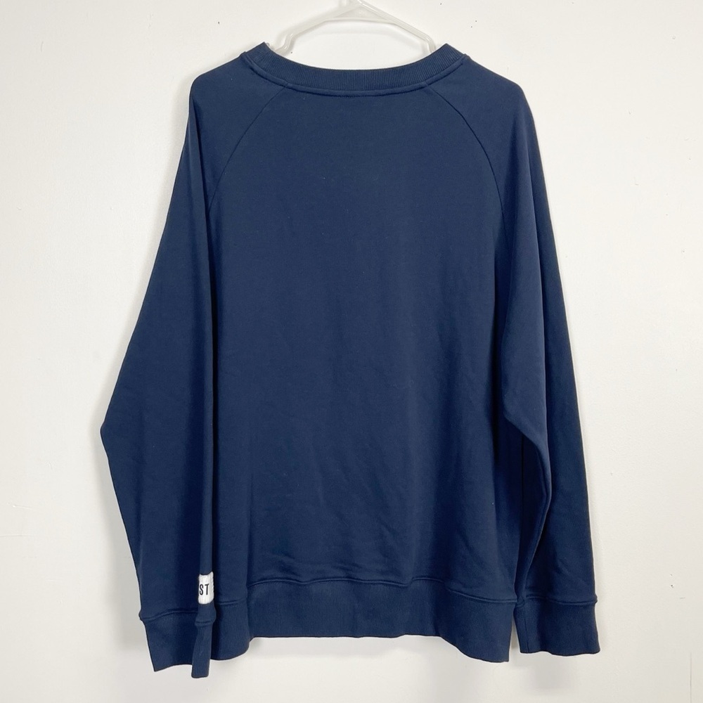 NEW Krost Crewneck Sweatshirt Mens Large Navy Blue Goals for this Trip NWOT - Picture 2 of 11